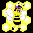 Bee, vector illustration, eps10