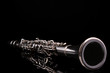 Clarinet isolated on black Clarinet isolated on black