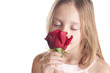 Photo: girl with flower girl with flower