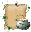 Pot with gold and the manuscript