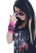 Rock chick looking cool