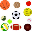 Balls collection - vector