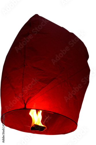 Foto: Pyro Balloon on White Background Pyro Balloon on White Background