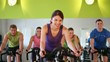 Spinning im Fitnessstudio Spinning im Fitnessstudio