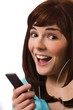 Photo: Woman Listening To Music Player Woman Listening To Music Player