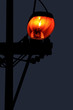 Orange street light lamp in night Orange street light lamp in night
