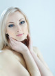beauty blonde in cold colours