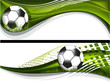 Two football banners