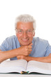 handsome man read