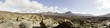 Lunar landscape panorama