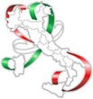 Italia Tricolore-150° con Nastro-Italy With Flag Ribbon-Vector
