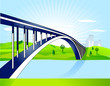 Brücke über den Fluß