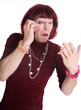 A man dressed as a woman A man dressed as a woman