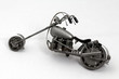Miniature motorcycle, recycled metal Miniature motorcycle, recycled metal