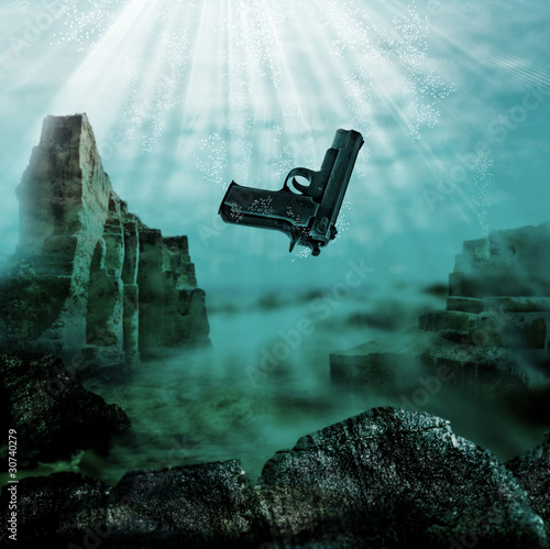 Photo: Sinking revolver Sinking revolver