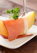 Schinken und Melone