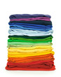 Rainbow clothes pile Rainbow clothes pile