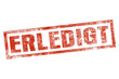 ERLEDIGT stempel