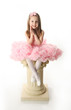 Pretty preschool ballerina