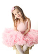 Pretty preschool ballerina