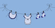 Baby Boy Clothes Line