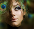 Beautiful Fashion Woman Face. Perfect Makeup