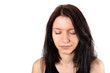 young brunette woman