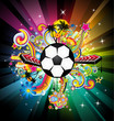 World Football ChampionShip Disco Party Flyer Background