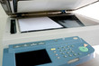 Photo: A Copy scanning in photocopier. A Copy scanning in photocopier.
