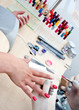 polishing nails polishing nails