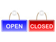 open and closed signs