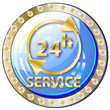schild - 24 stunden service