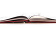 Livre ouvert, fond blanc