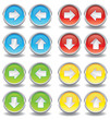 Button Set - Pfeile - blau, rot, grün, gelb Button Set - Pfeile - blau, rot, grün, gelb