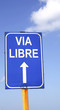 Photo: Roadsign in spanish Roadsign in spanish
