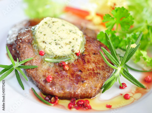 Foto: Steak, Kräuter Steak, Kräuter