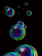 bulles avec reflets muticolor