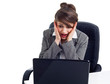 shocked business woman