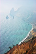 Seascape in fog