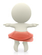 3D ballerina