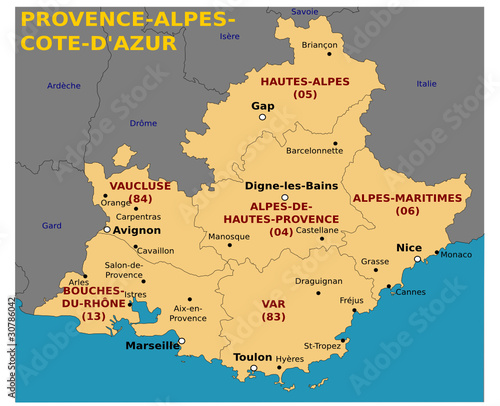 Vektor: Région PACA Région PACA