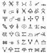 Runes. occult symbols