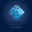 Logo Ice on blue background # Vector Logo Ice on blue background # Vector