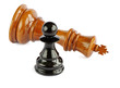 Chess pawn and king isolated on white background Chess pawn and king isolated on white background