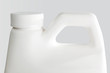 white plastic bottle isolated on a white background