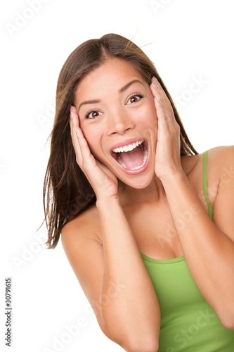Foto: Surprised excited woman Surprised excited woman