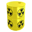 radioactive tank isolated on white