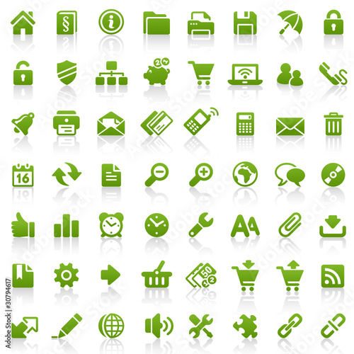 Vektor: 56 Green Website Icons 56 Green Website Icons
