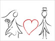 Verbund mit Herz - Liebe, Herz, Ehe
