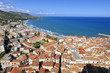 Old and modern town bay